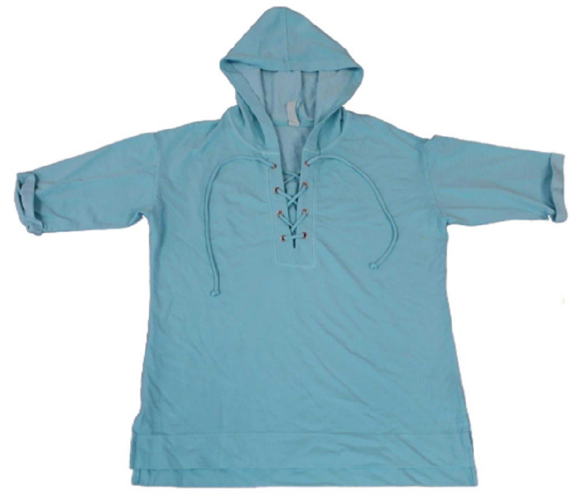 トップス diidii PIGMENT DYECHINSTRAPSWEAT (Blue) Denim & Co. Regular French Terry Dip Dye Tunic - QVC.com