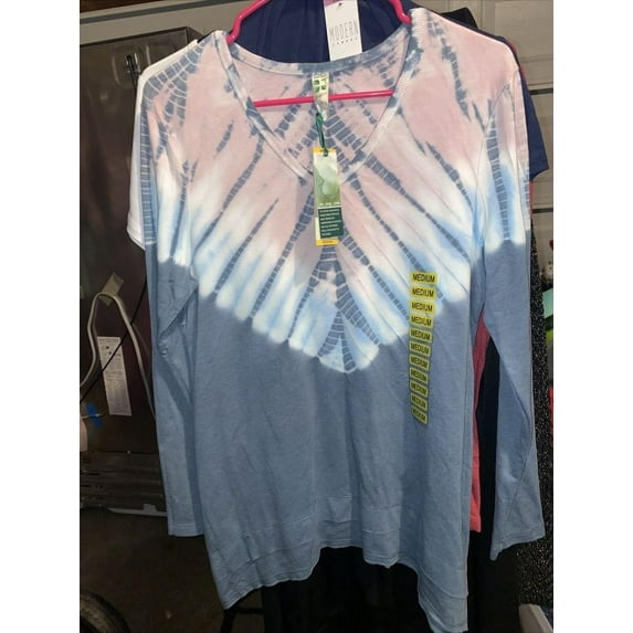 Green Tea Womens Tie Dye Top