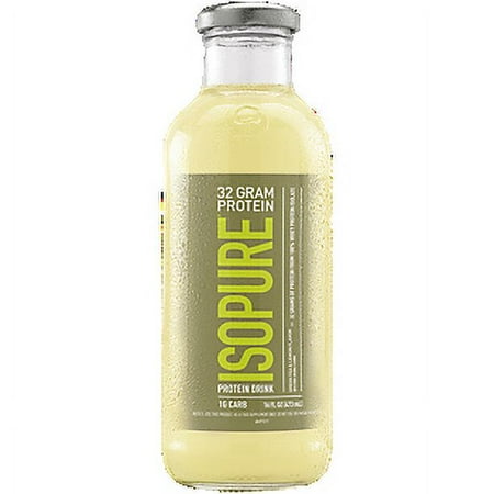 Green Tea with 100% Whey Protein Isolate and Caffeine - Lemon (12 Drinks, 16 Fl Oz. Each)
