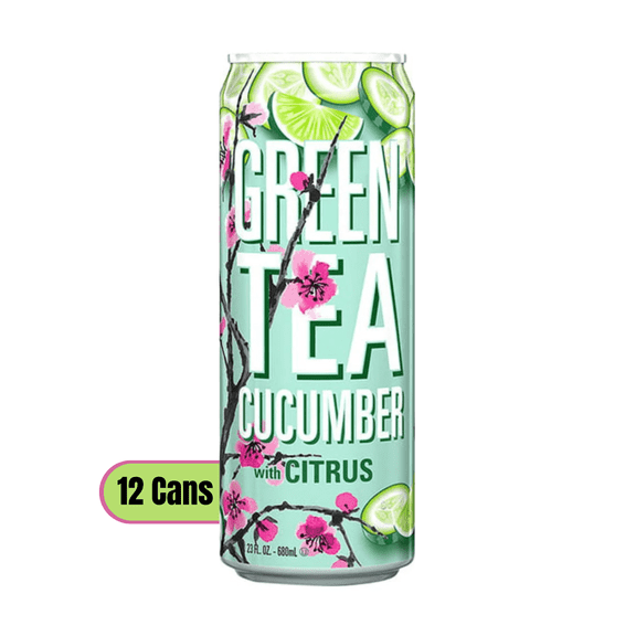 Green Tea with Cucumber & Citrus, 23 fl oz Cans, 12 Pack
