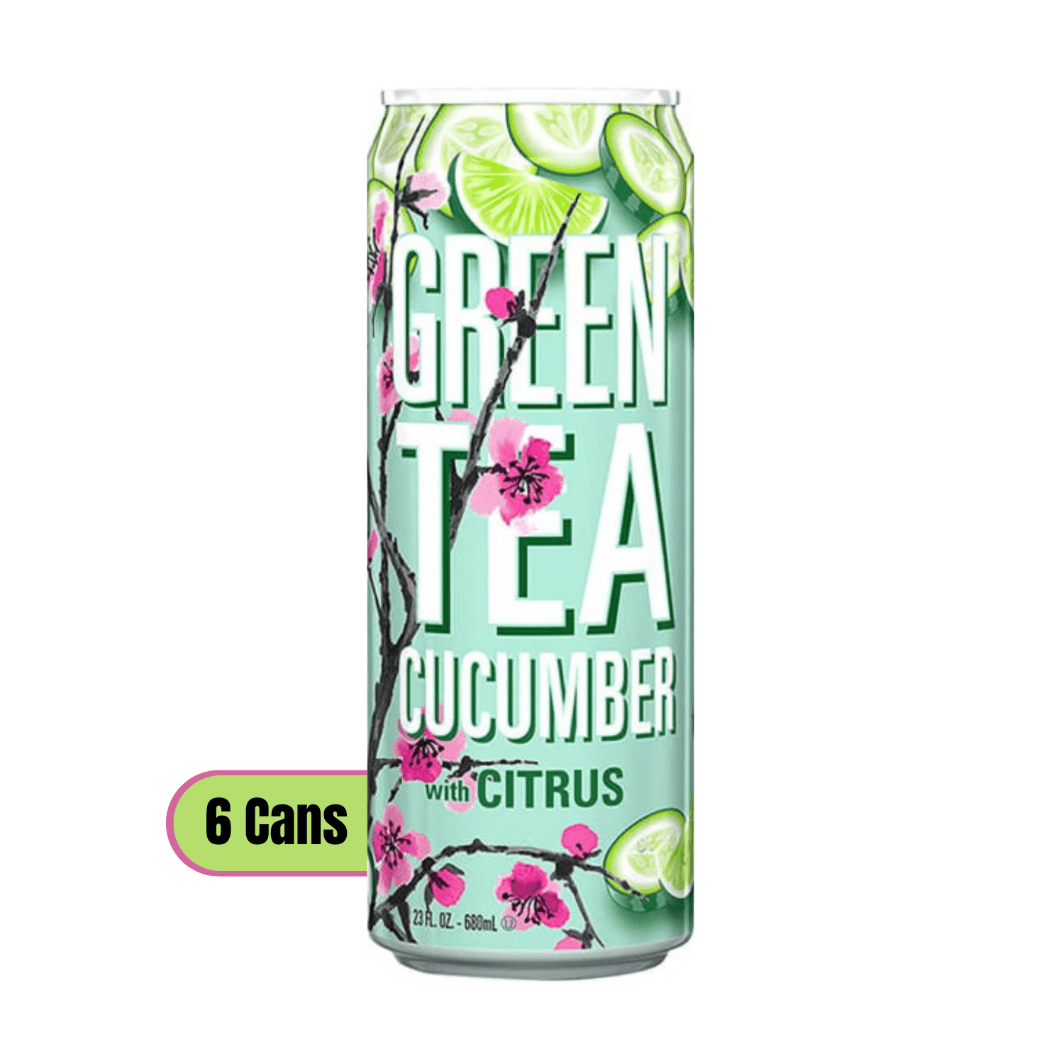 Green Tea with Cucumber & Citrus, 23 fl oz Cans, 6 Pack