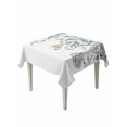 thumbnail image 1 of Green Teal Eucalyptus Table Cloth, Coastal Summer Starfish Waterproof Tablecloth for Square Tables, Reusable Washable Fabric Table Cover for Restaurant Kitchen Dining Tables 60"x60", 1 of 6