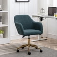 thumbnail image 1 of 360 Rotating Green Teddy Chair / Home Office Indoor Space / Adjustable for Your Needs, 1 of 7