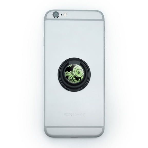 Green Tentacles - Squid Octopus Sea Monster Mobile Phone Ring Holder Stand