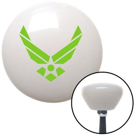 Green The Air Force Symbol White Retro Shift Knob with M16 x 1.5 Insert Shifter Brody