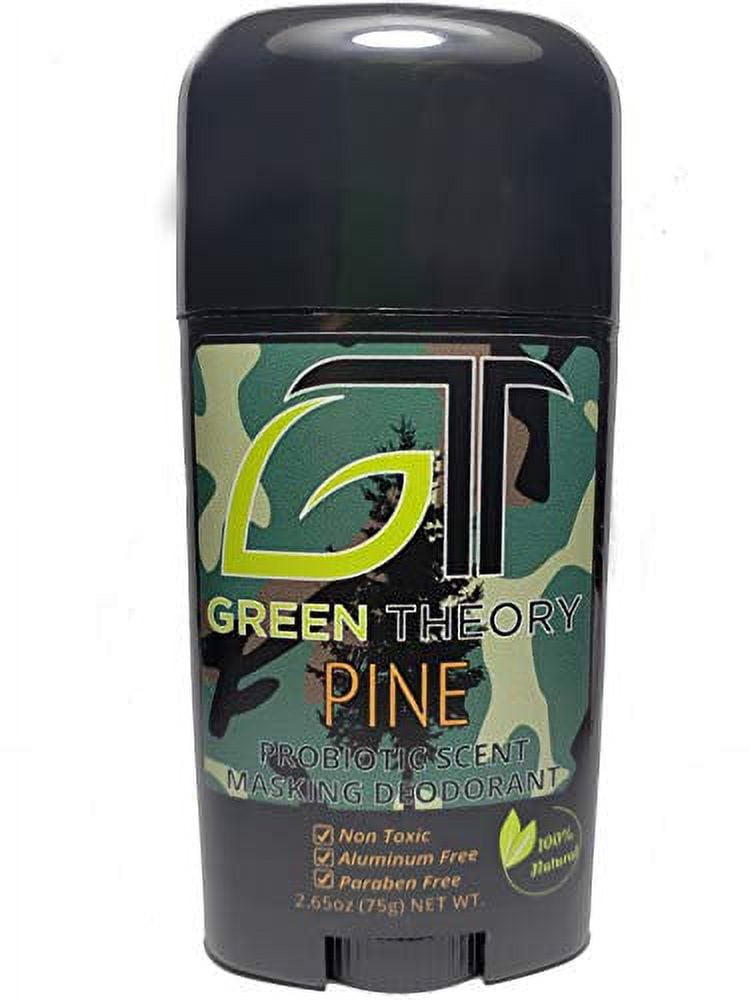 Green Theory Probiotic Natural Deodorant Pine Hunting, Scent Mask