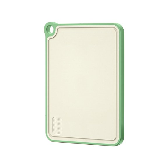 Green Thickened Anti-Spill Chopping Board With Grinder Slot Non-Slip In Fresh Earthy Tone