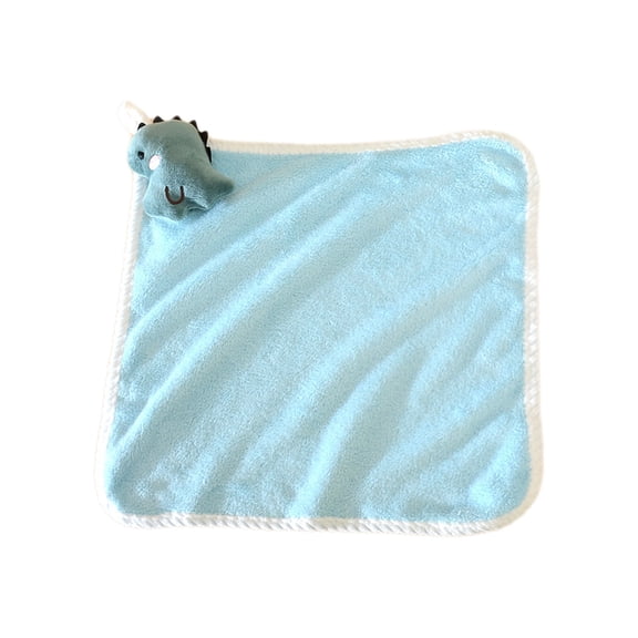 Green Thickened Hand towel Flannel Fabric Hangable Kitchen Dishcloth Decorative Childrens Cute Cartoon Design Soft and Absorbent