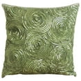 thumbnail image 1 of Green Throw Pillow Cover, Modern Geometric Pillow, Throw Pillow Cover 12x12 inch (30x30 cm), Art Silk Pillow Cover, Spiral Throw Pillow Cover, Geometric - A Touch Of Envy, 1 of 5