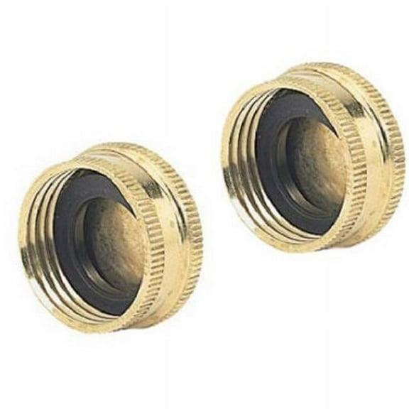 Green Thumb 2 Pack Brass Hose Cap