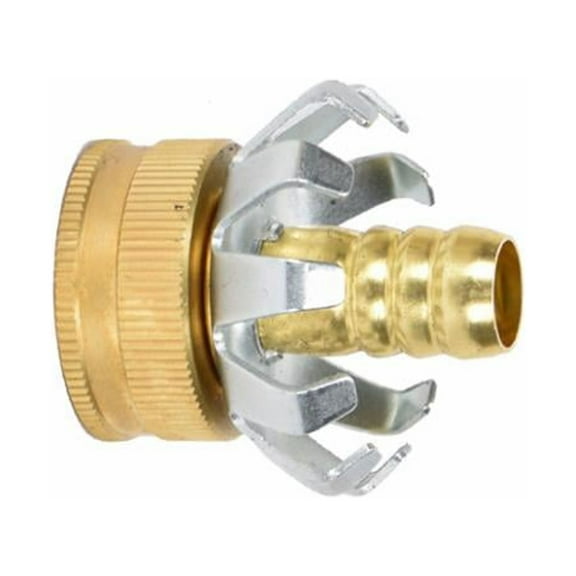 Green Thumb 30068 Clincher Hose Repair, Brass, 1/2 In. Female - Quantity 10
