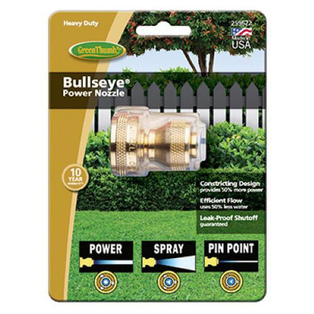 Green Thumb 4135GTDI Industrial 3/4" Grade Brass Power Water Hose Nozzle - Quantity of 5