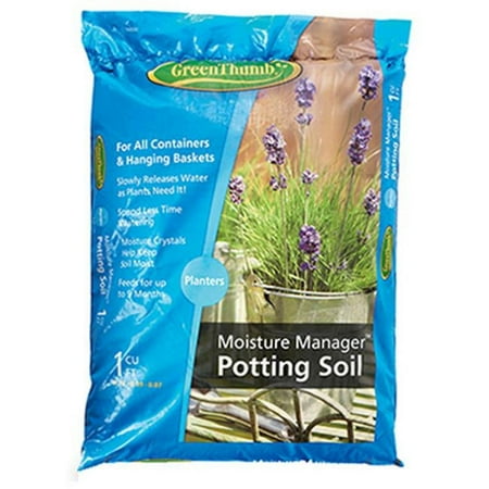 Green Thumb 70751870 Moisture Manager Potting Soil, 1-Cu. Ft. - Quantity 1