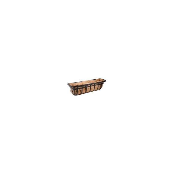 Green Thumb 88557GT Window Planter Trough Basket, Flat Iron Motif, 30-In. - Quantity 4