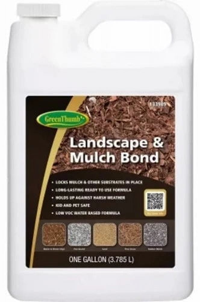 Green Thumb GTLMBGL 1 Gallon of Landscape & Mulch Bond Bonding Agent Adhesive