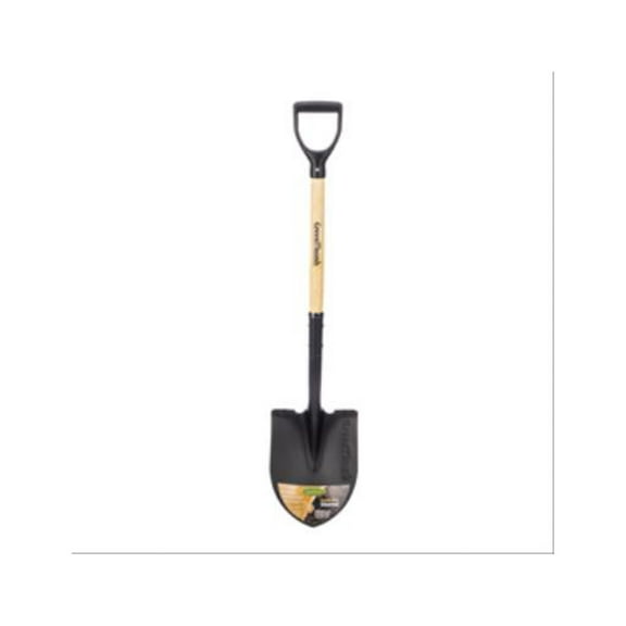 Green Thumb GT-RPS204 Round Point Garden Shovel, Wood D-Handle - Quantity 6