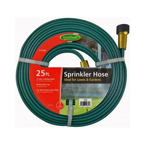 Green Thumb GTFS25 3-Tube Sprinkler Hose, 25 Ft. - Quantity 10