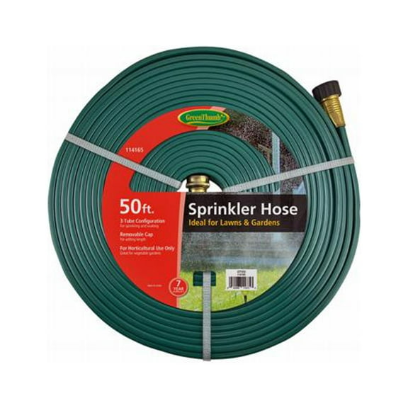 Green Thumb GTFS50 3-Tube Sprinkler Hose, 50 Ft. - Quantity 10