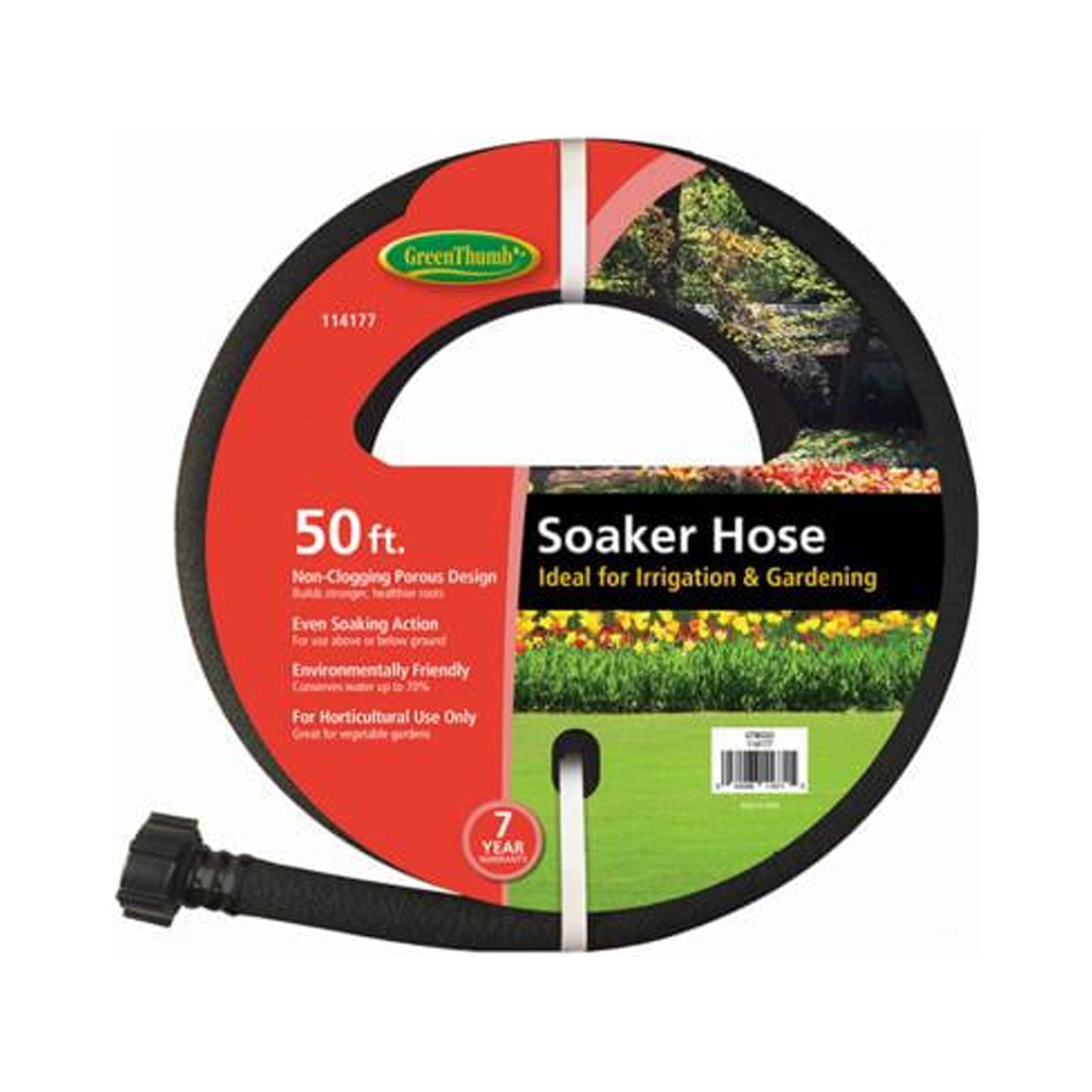 Green Thumb GTWS50 Rubber Soaker Hose, 50 Ft. - Quantity 5