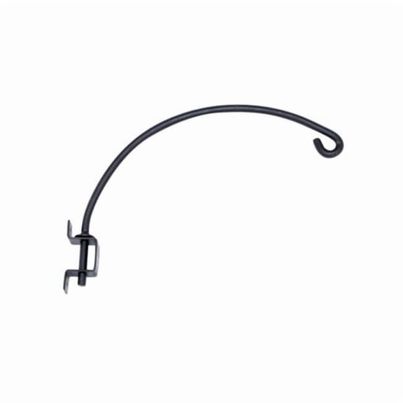 Green Thumb Plant Bracket, Hanging, Swivel, Black Steel, 12-In.