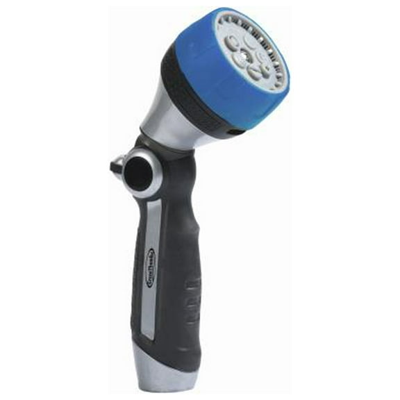 Green Thumb R801GT 7-Pattern Oversized Hose Nozzle With Wand, Dual-Position, Gel Coating Over Metal - Quantity 6