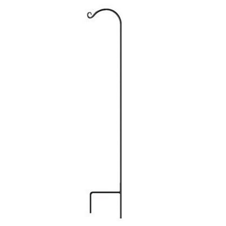 Green Thumb Shepherd s Hook Single Black Steel 64-In.