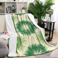 thumbnail image 1 of Green Tie Dye Blanket,Comfortable Soft Lamb Wool Throw Blanket,All Season,Warm Lightweight Blankets for Sofa Bed Couch Living Room Chair,40"x50", 1 of 4