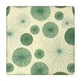 thumbnail image 1 of Green Tie Dye Fan Pattern Square Fitted Tablecloth with Elastic Edge,Square Table Cover,Washable Elastic Table Cover for Home Kitchen Party Decor 34"x34", 1 of 6