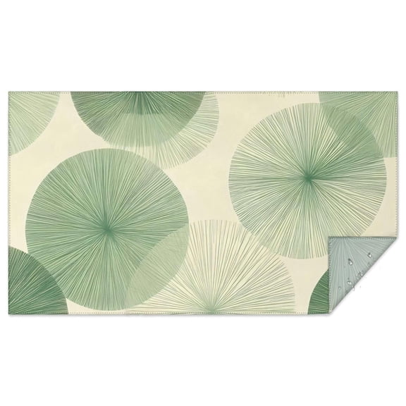 Green Tie Dye Overlay Pattern Rectangle Tablecloth 60"x102",Waterproof Polyester Rectangle Table Cloth, Wipeable Spillproof Polyester Tablecloth for Dining, Camping, Indoor and Outdoor