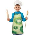 thumbnail image 1 of Green Tie Dye Pattern Kids Aprons for Girls and Boys,Adjustable Neck Strap Toddler Aprons for Kids Cooking Baking, 1 of 1