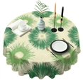 thumbnail image 1 of Green Tie Dye Round Tablecloth 60"x60",Wrinkle Wipeable Table Cloth for Kitchen Dining Room Picnic Patio Party, 1 of 6