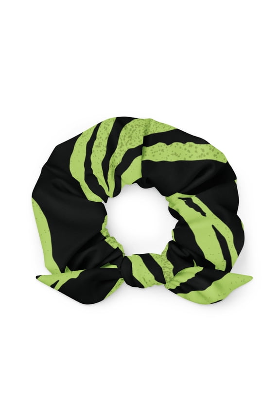Green Tiger Recycled Scrunchie