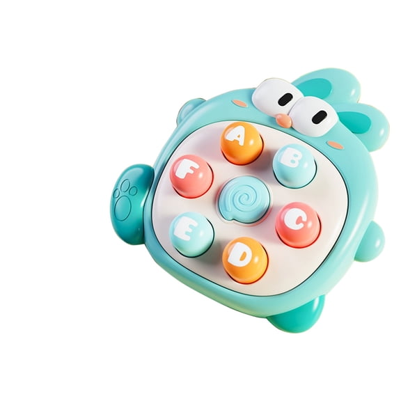 Green Toddler Interactive Rabbit Toy For Sensory Development With Soft Buttons Hand Training Stress Relief Educational Kids Play Fun