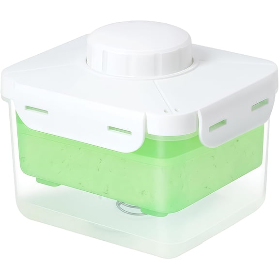 Green Tofu Press Maker, Multifunctional Plastic Tofu Presser with Spring Mechanism, Reusable Clear Tofu Water Remover, Homemade Tofu Making Tool for Kitchen DIY Tofu, Paneer, Cheese