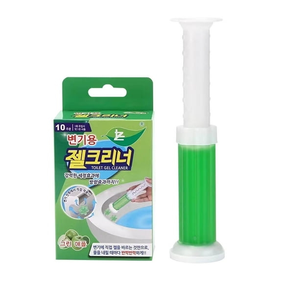 Green Toilet Flower Gel Detergent, 120Ml Toilet Descaling Cleaner With Deodorizing Gel, Cleaning Foam, Fresh Scents For Bathroom, Toilet Bowl, Home Cleaning, 4.7X2.8X1.5In 0.4Lb