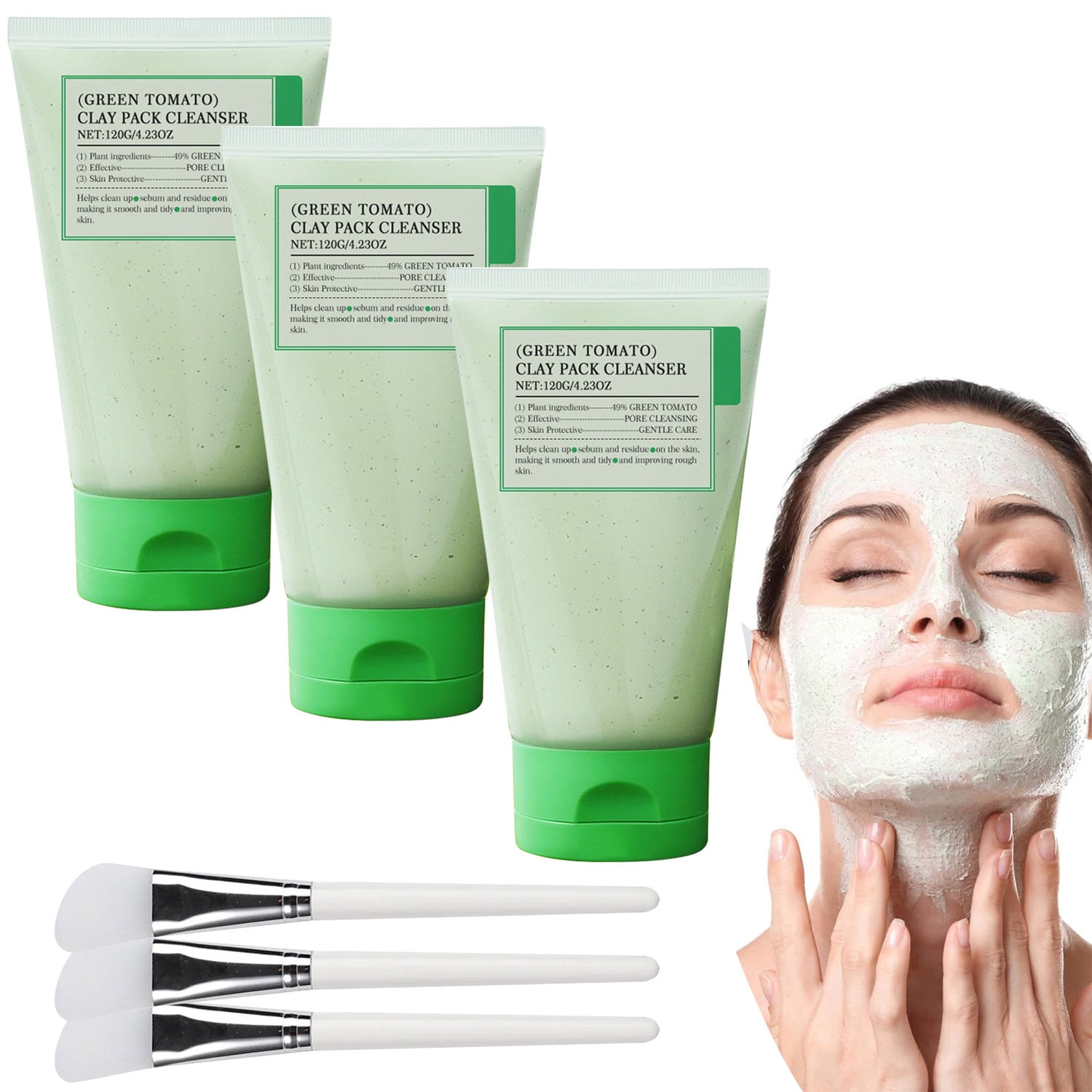 Green Tomato Clay Mask Green Tomato Clay Mask Pore Cleanser, Korean