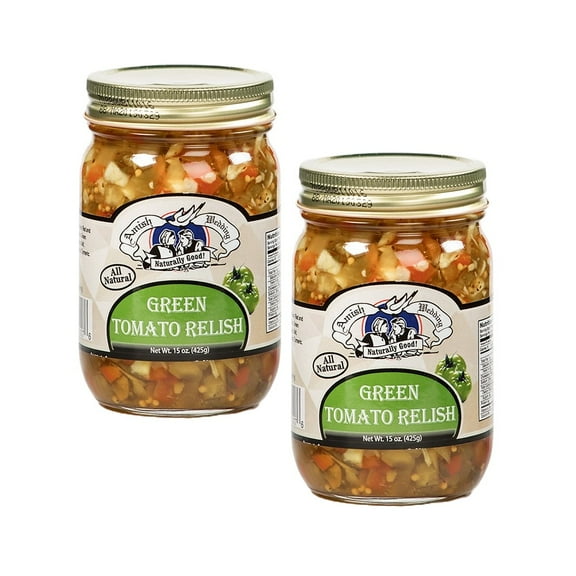 Green Tomato Relish, 2 Pack 15 ounce Jars