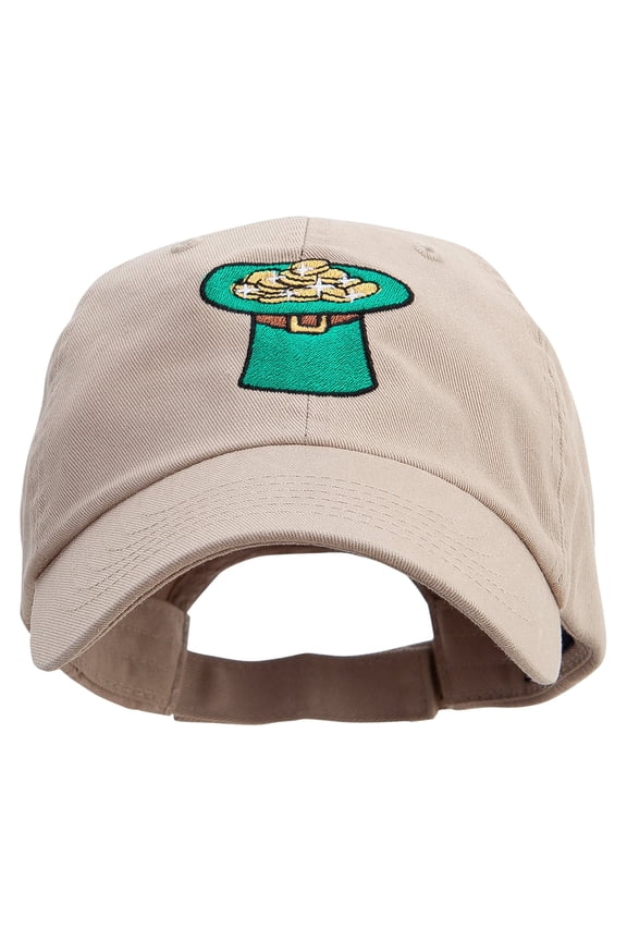 Green Top Hat Low Profile Washed Cap - Khaki OSFM