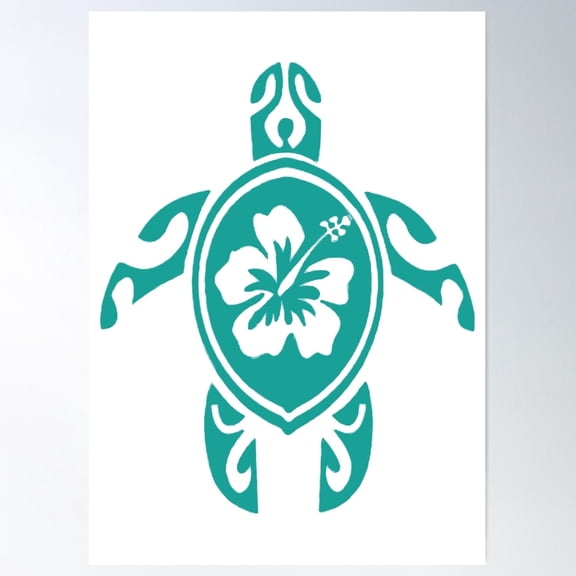 Green Tortoise Poster Wall Art, Modern Wall Decor For Living Room Bedroom, 8x12 UNFRAMED