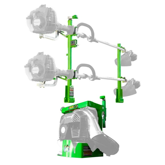 Green Touch Industries 2 Position Trimmer Rack & Backpack Leaf Blower Rack