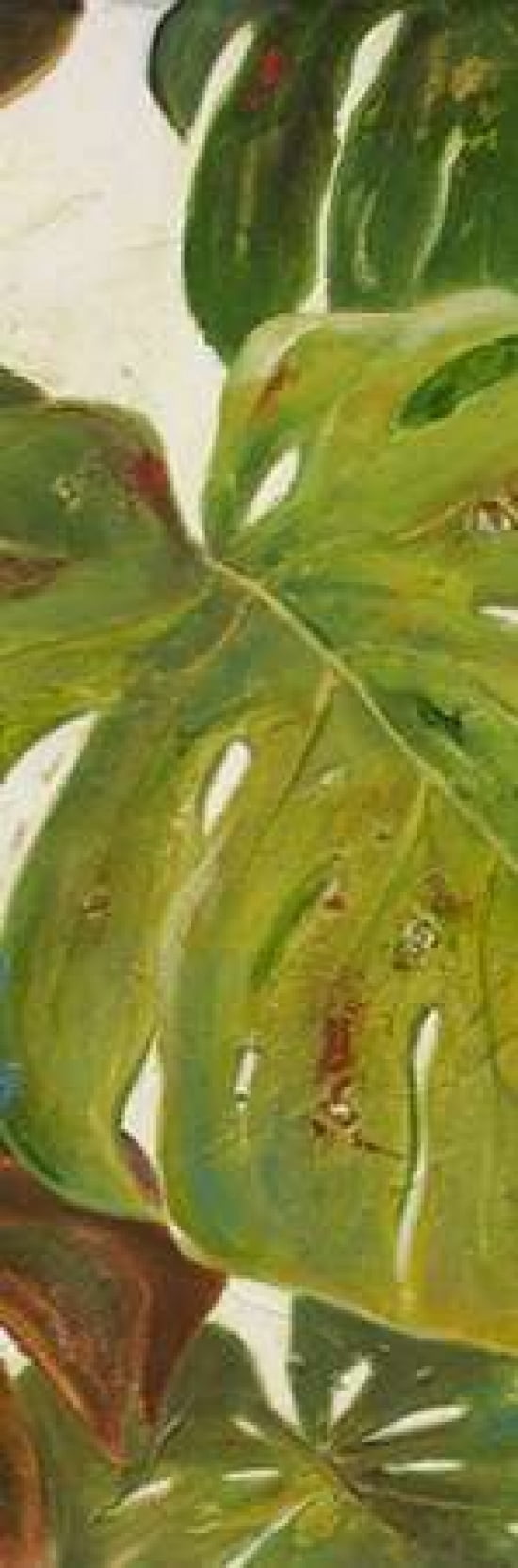 Green Touch Panel II Canvas Art - Patricia Pinto (12 x 36)