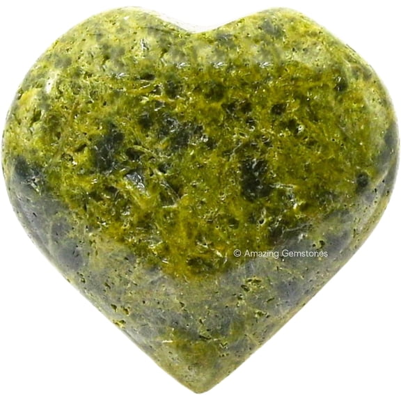 Green Tourmaline In Matrix Crystal Heart