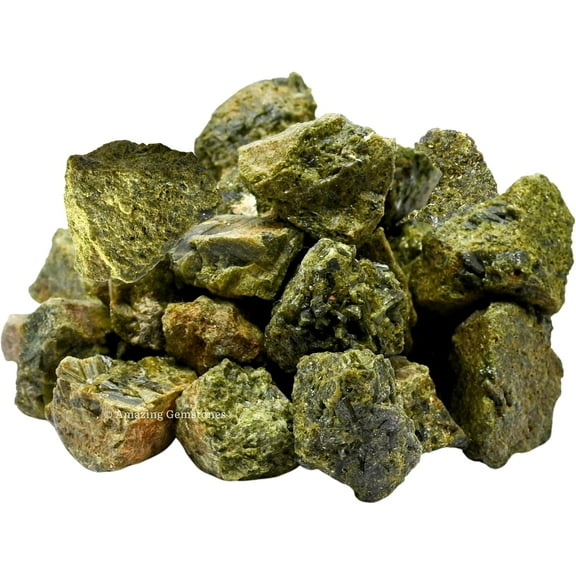 Green Tourmaline in Matrix Raw Crystals and Healing Stones (1 lb)