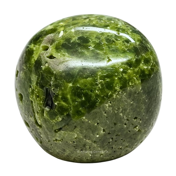 Green Tourmaline with Matrix Crystal Tumbled Stones Polished Rocks -(1 Piece)