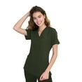 thumbnail image 1 of Green Town Scrubs for Women - 4 Pocket V-Neck Scrub Top, Stretch Fabric, Easy Care Uniforms, 1 of 7