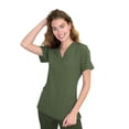 thumbnail image 1 of Green Town Scrubs for Women - 4 Pocket V-Neck Scrub Top, Stretch Fabric, Easy Care Uniforms, 1 of 7