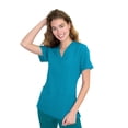 thumbnail image 1 of Green Town Scrubs for Women - 4 Pocket V-Neck Scrub Top, Stretch Fabric, Easy Care Uniforms, 1 of 7