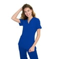 thumbnail image 1 of Green Town Scrubs for Women - 4 Pocket V-Neck Scrub Top, Stretch Fabric, Easy Care Uniforms, 1 of 7