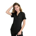 Green Town Scrubs for Women - 4 Pocket V-Neck Scrub Top, Stretch Fabric ...