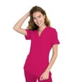 thumbnail image 1 of Green Town Scrubs for Women - 4 Pocket V-Neck Scrub Top, Stretch Fabric, Easy Care Uniforms, 1 of 7